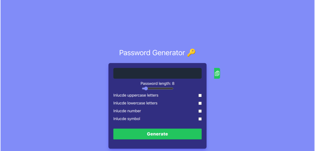 Random Password Generator