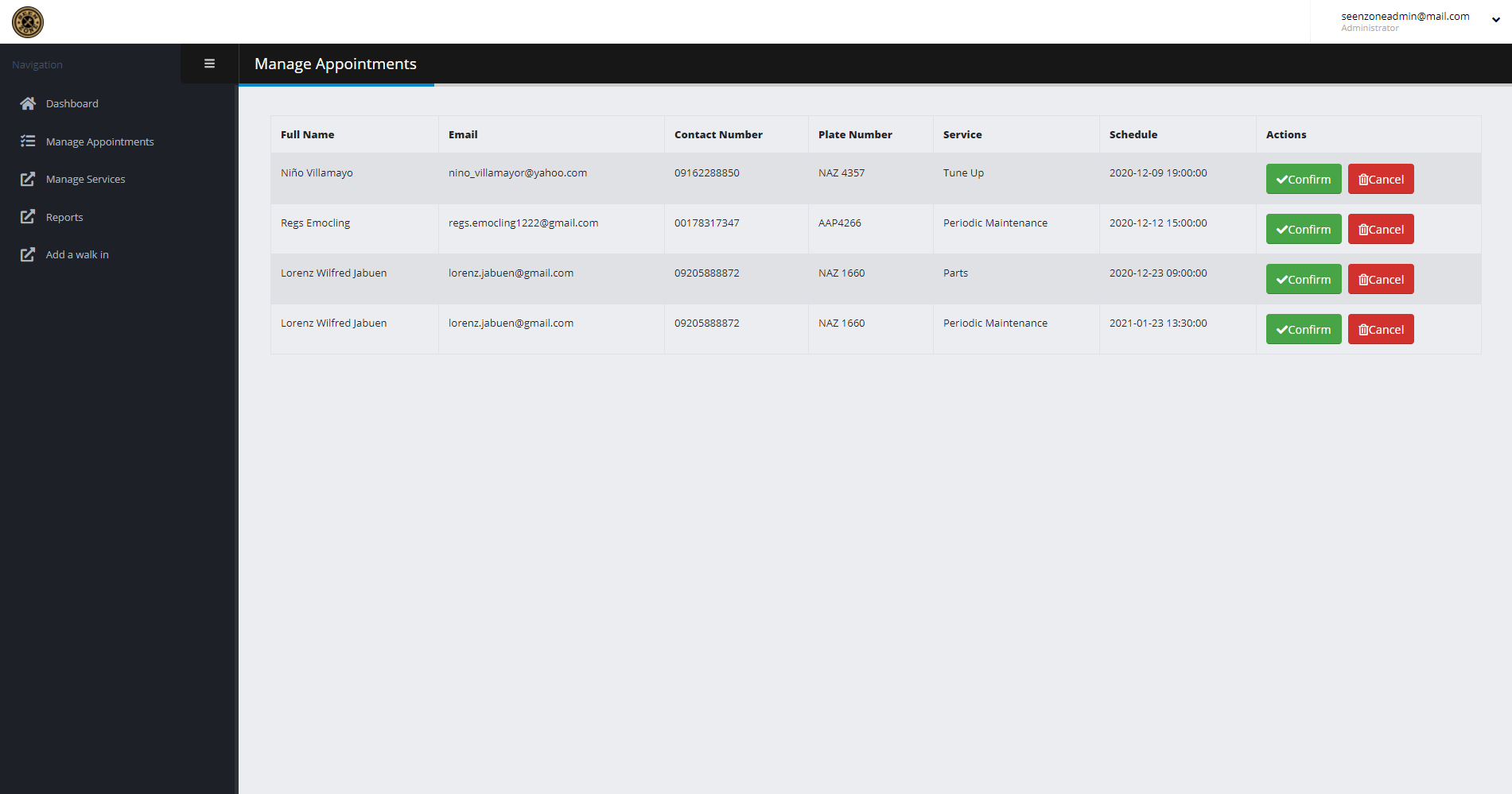SeenZone Admin Panel