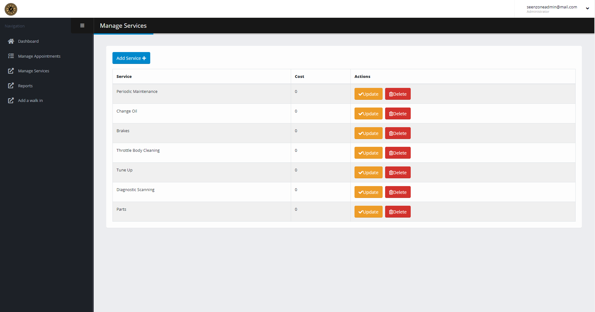 SeenZone Admin Panel